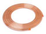 Copper Coil, .045" x 7/8"OD x 50' Refrigeration Service Tube Dehydrated Soft