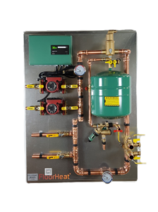Preassembled 2-Zone Radiant Heat Distribution/Control Panel System