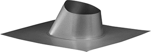 B-Vent Roof Flashing, 5" 6/12-12/12 Pitch Adjustable Square 5RFA
