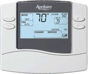 Thermostat, 1H/1C Non-Programmable Dual Powered
