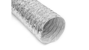 Flex Duct, 10" x 25' Aluminum Polyester Uninsulated F090*