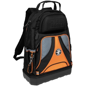 Tool Bag Backpack, 14" 39-Pocket Black Tradesman Pro