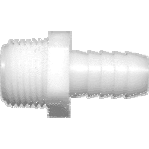 Adapter, 3/4" MPT x 1/2" Barb Nylon Fitting TAA2416