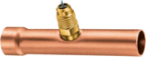 Access Valve, 1/4" Flare Piercing Valve Saddle Braze 5/Pack