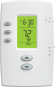 Digital Thermostat, 1H/1C Programmable 5+2 Battery/Hardwire Arctic White VisionPRO 2000*