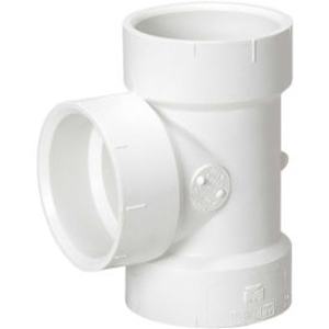 PVC Vent Tee, 3" Hub DWV Sch 40