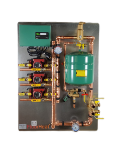 Preassembled 3-Zone Radiant Heat Distribution/Control Panel System