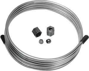 Pilot Burner Tubing, 1/4" OD x 6-1/2' Comp Nuts Slv Aluminum