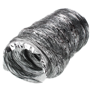 Flex Duct, 6" x 25' Aluminum Polyester Uninsulated F090