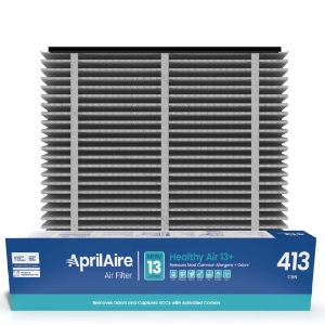 Media Air Filter, 16" x 25" x 4" MERV13 + Carbon Air Filter for Whole-House Air Purifier Models 1410/1610/2410/2416/3410/4400