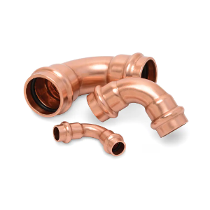 Copper 90 Degree Elbow, 1-1/8" ZoomLock MAX MZK-90E18-HNBR