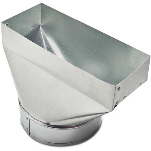 Sheet Metal Boot, 4" x 10" x 6" 30 Gauge Galvanized Straight