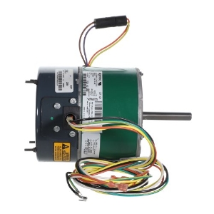 Condenser Fan Motor, 1/3 hp 5-5/8" Dia 208-230V ECM TEAO Reversible 1100/850 RPM 1/2 x 3" Shaft Evergreen