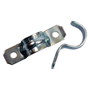 1-1/2in Rigid Strap, 2 Hole Steel Strap