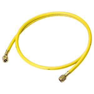 Charging Hose, 60" x 1/4" Yellow KOBRA Gasket Seal Hose w/ A2L Fitting A2L Compatible*
