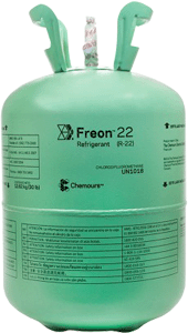 Refrigerant, R22 125# Cylinder Green