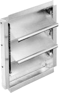 Backdraft Damper, 12" Square 12-1/2" Square Roof Opening
