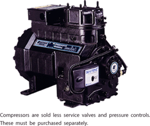 Compressor, 208-230/3/60 1-3/8" S x 7/8" S Semi-Hermetic Discus A/C R22 2D