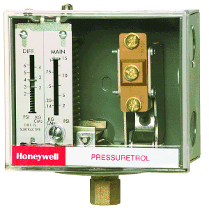 Controller, Pressuretrol 2-15 psi SPDT Auto Recycle*