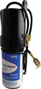 Hard Start Kit, Super Boost, Relay/Start Capacitor, 1/2 to 10 hp, 90 to 277 VAC, 43 to 53 MFD, Torque Increase 300% (Used on A/C Systems)