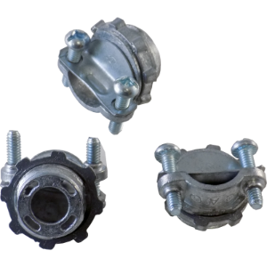 Electrical Fitting, 3/8" (1/2" KO) 90 Degree Squeeze Connector BX/Greenfield