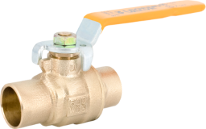 Ball Valve, 2-1/2" Full Port Brass Gland Follower Design S-1002