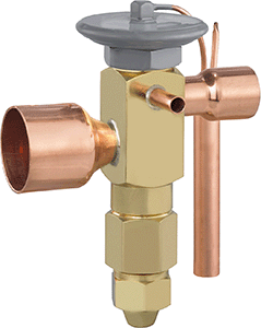 Expansion Valve, 7/8" ODF x 1-3/8" ODF x 1/4" ODF 5' Tube 25.0 Ton R410A A/C OZE-20-GA