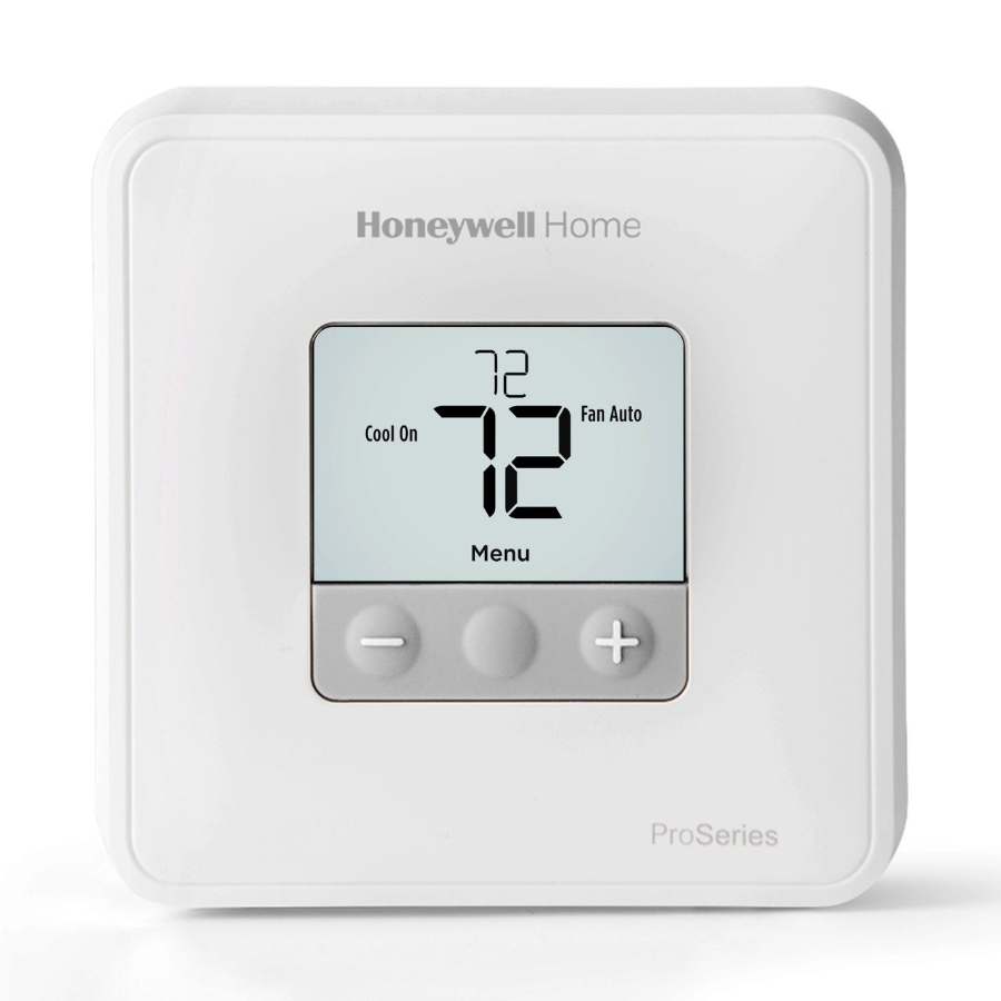 Digital Thermostat, 1H/1C Non-Programmable Battery/Hardwire White T1 Pro*