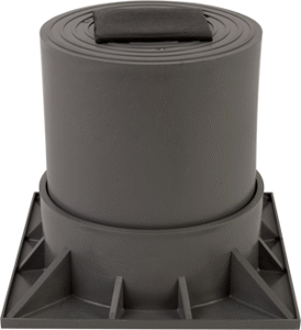 Heat Pump Riser, 6" Plastic 2-Piece Lightweight