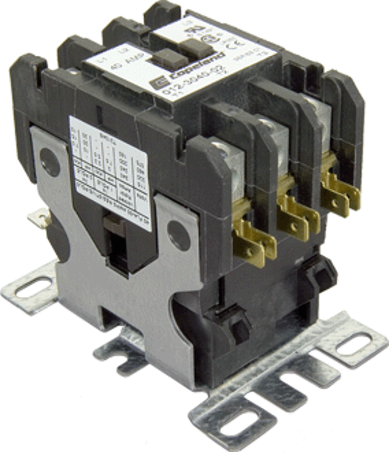 GoHVACR.com | Contactor, 120V 40 Amp 3-Pole