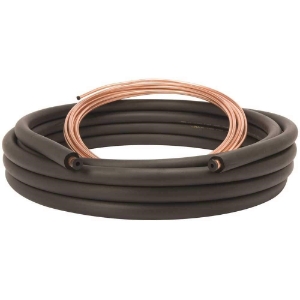 Line Set, 3/8" x 5/8" x 15' Insulation 1/2" Standard Coated Black Plain End