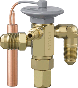 Expansion Valve, Internal 0.5 Ton R134A Commercial 30" Tube 3/8" x 1/2" SAE FJ-1-C