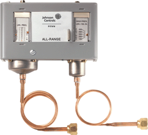 Dual Pressure Control, SPST 1 Pole 20-100 psi LPR 100-500 psi HPR*