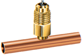 Access Valve, 3/4" ODS Braze Tee Adjustable