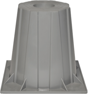 Heat Pump Riser, 6" 1-Piece Plastic Lightweight