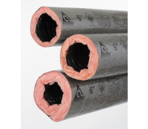 Flex Duct, 10" x 25' R8 Gray Bagged