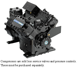 Compressor, 208-230-460/3 1-3/8" S x 1-5/8" S Discus R22