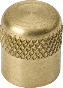 Brass Cap, 1/4" Flare Seal Finger Tightening NFT5-4
