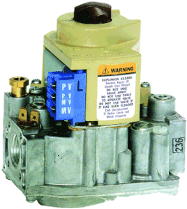 Gas Valve, 1/2" x 1/2" 24V 3.5" w.c. Natural Gas Interm Pilot Slow Open