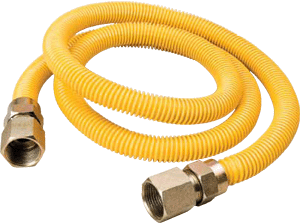 Gas Appliance Connector, 1/2" x 18" Yellow Flexconnect
