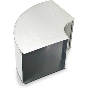 Sheet Metal Duct, 18" x 10" 26 Gauge Flat 90 Degree Elbow