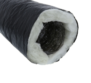 Flex Duct,  6" x 25' R8 Black Poly F118*