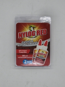 Gasket/Thread Sealant, Nylog Red CFC/HCFC Compatible 2/pk