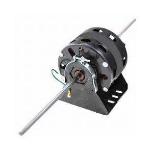Motor, Double Shaft, 1/10 hp, 115V, Open Shaded Pole, 1050 RPM, Each Shaft 1/2" x 10-5/8", 42 Frame w/ Base