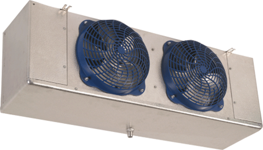Reach-In Unit Cooler, 90 MBH 2 Fan PSC 230/1 Low Profile Electric Defrost