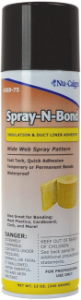 Adhesive, 12 oz Can Spray-n-Bond for Insulation and Duct Liner