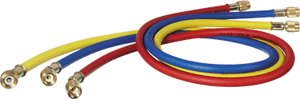 Charging Hose, Set of Red/Blue/Yellow 72" w/ 1/4" SAE Fittings