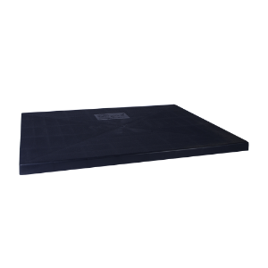 Equipment Pad, 38" x 42" x 2" Black Plastic EcoPad