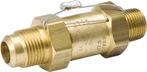 Pressure Relief Valve, 1/2" NPTFE x 5/8" Flare 700 psi