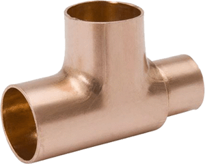 Copper-Iron Tee, 1-5/8" x 1-5/8" x 1-1/8" (C x C x C) XHP130